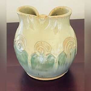 Adorable Handmade Studio Pottery Ceramic Double Vase- In Like New Condition